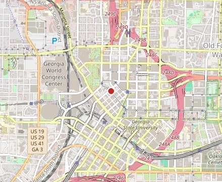 Map showing The Food Shoppe