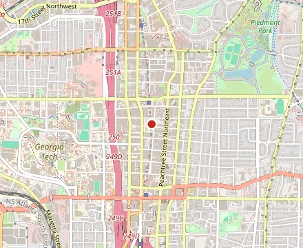 Map showing Ecco Midtown