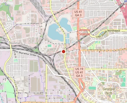 Map showing Marcel