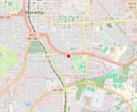 Map showing The Red Eyed Mule
