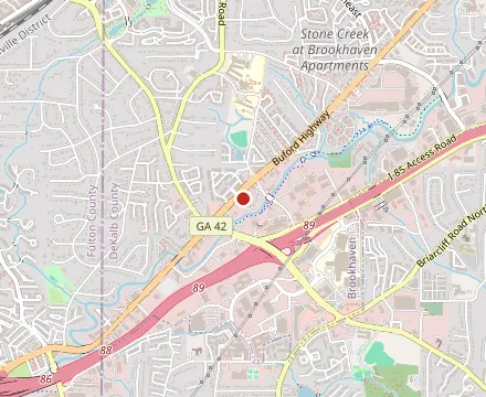 Map showing Roc South Cuisine