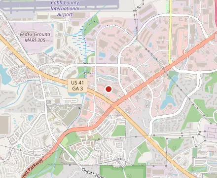 Map showing Taj Mahal Grill