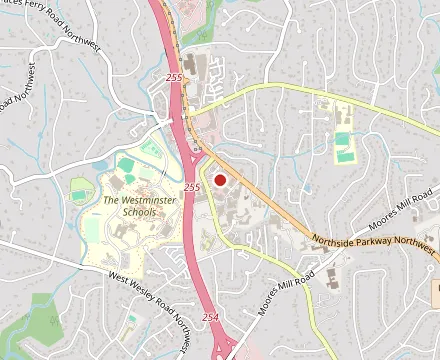 Map showing Local Three