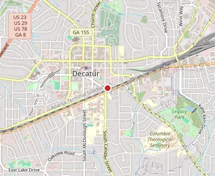 Map showing Kimball House