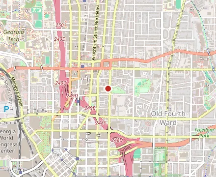 Map showing Poor Calvin's