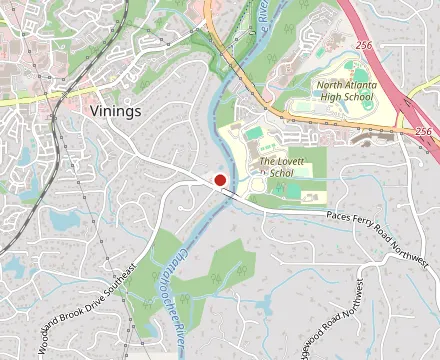 Map showing Canoe