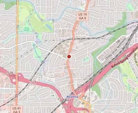 Map showing Gusto