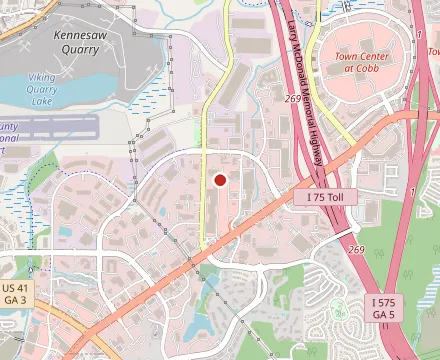 Map showing Iron Age Korean Steak House