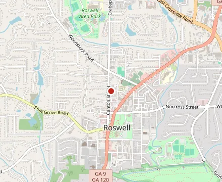 Map showing Osteria Mattone