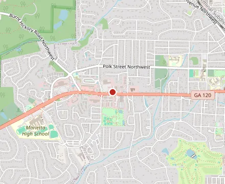 Map showing Hoboken Cafe on Whitlock