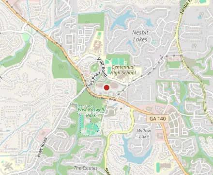 Map showing Asian Kitchen