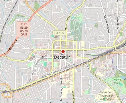 Map showing Brick Store Pub