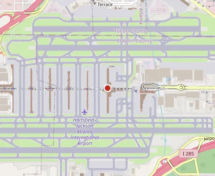 Map showing One Flew South