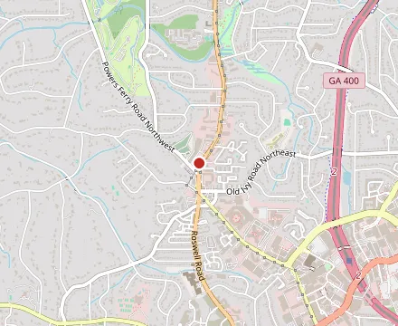 Map showing JINYA Ramen Bar - Buckhead
