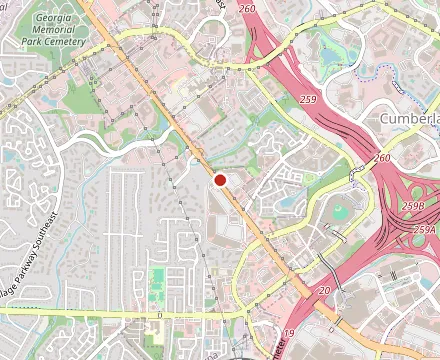 Map showing Tacos La Villa