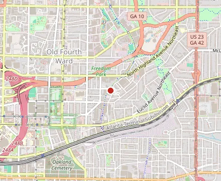 Map showing Kevin Rathbun Steak